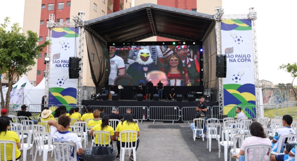 Centro contará com telão para exibição do jogo da Copa nesta sexta