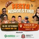 Osasco realiza 1ª Festa Nordestina no Parque do Nordestino no próximo domingo