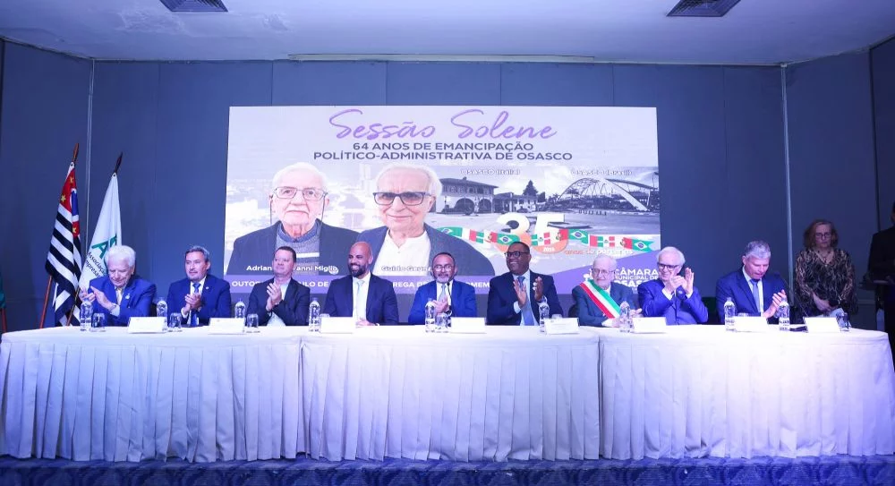 Sessão Solene celebra 64 anos de emancipação de Osasco e 35 anos de irmandade com Osasco da Itália