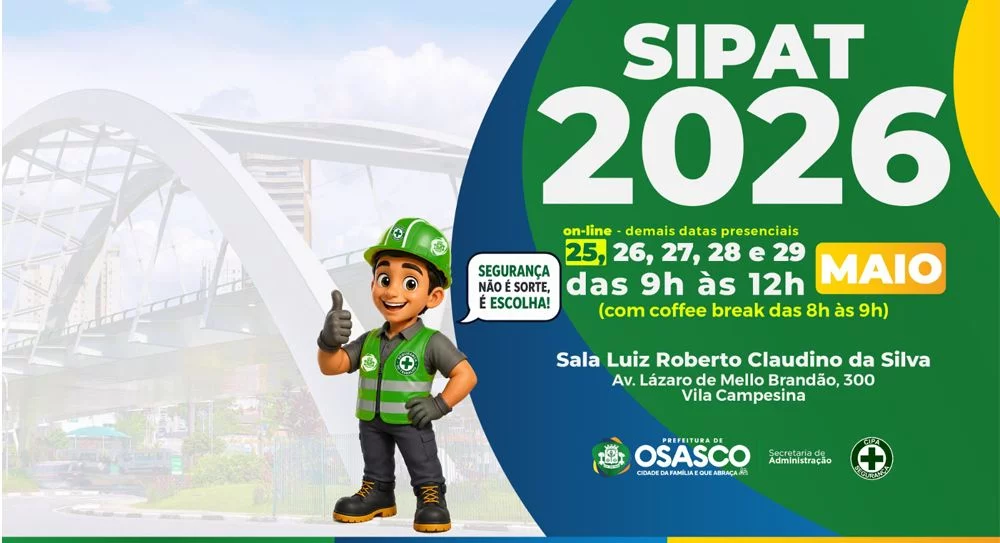 Prefeitura de Osasco convida servidores para a SIPAT 2026