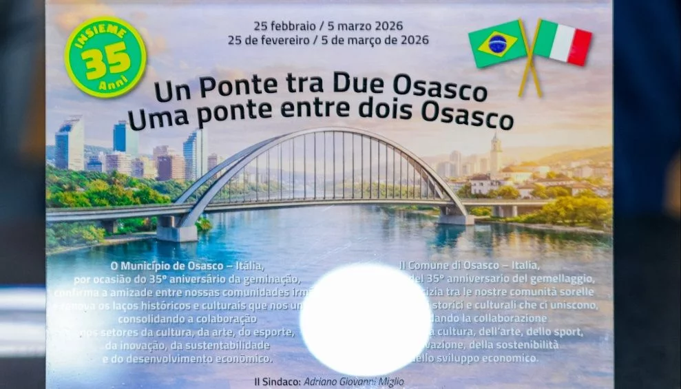 Osasco-Brasil e Osasco-Itália reforçam laços históricos em encontro oficial