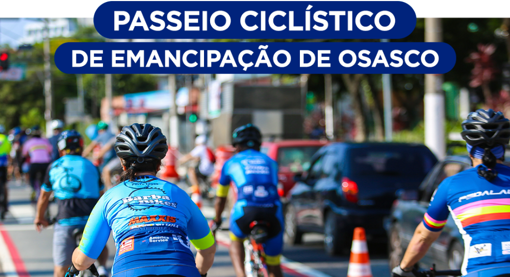 Sábado, dia 23 de março, tem Passeio Ciclístico de Osasco