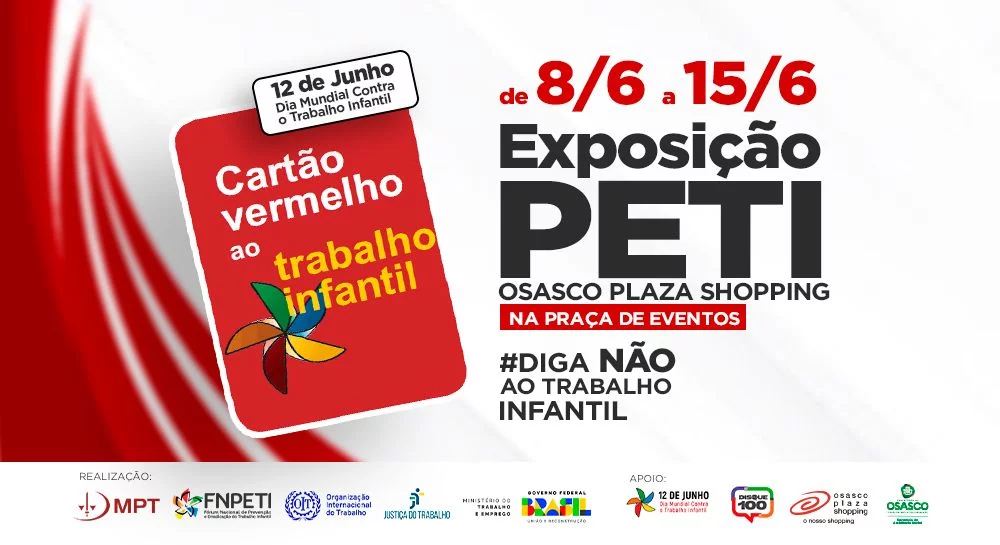 Exposição conscientiza e sensibiliza para o combate ao trabalho infantil em Osasco