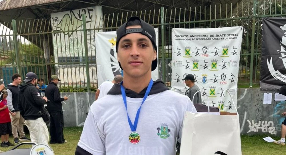 Atleta de Osasco conquista vice-campeonato na 1ª Etapa do Circuito Andreense de Skate 2026