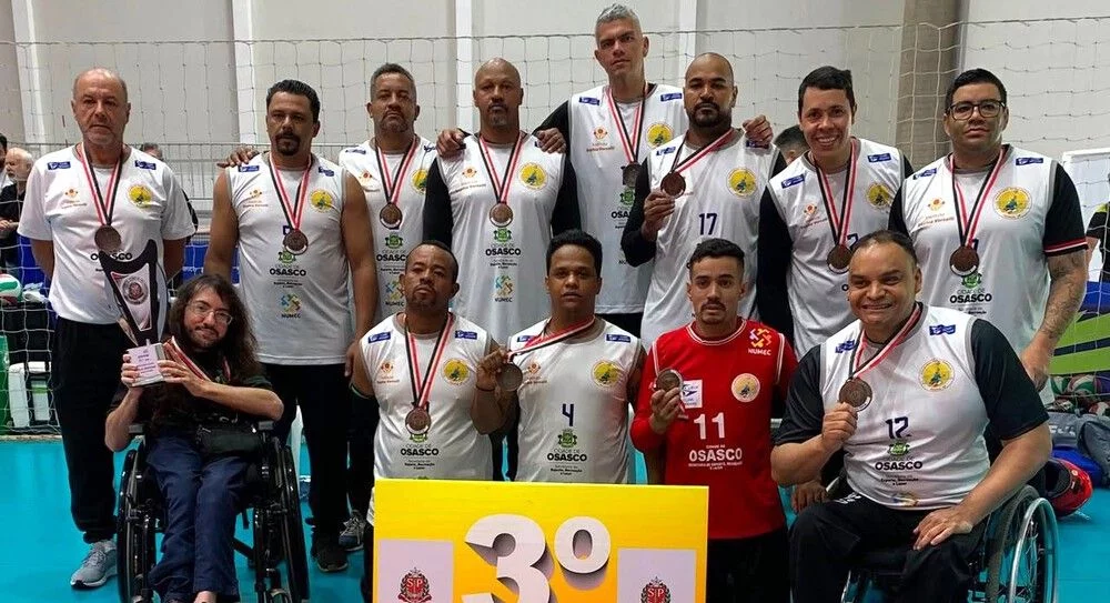 Osasco termina em 3º no vôlei sentado nos Jogos Paralímpicos do Estado