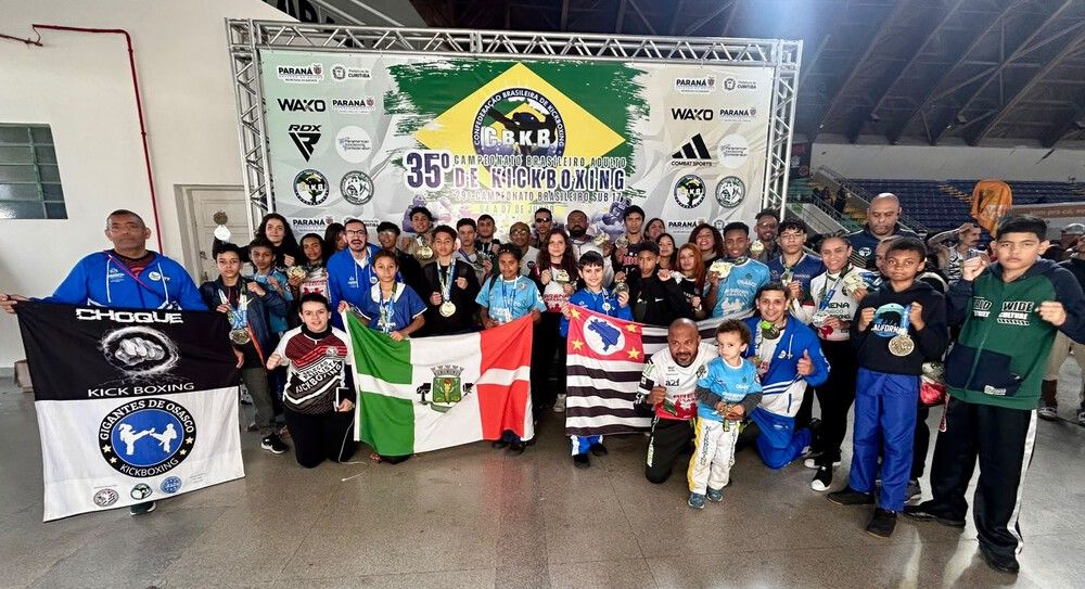 Osasco leva 53 medalhas no Brasileiro de Kickboxing e garante atletas na Seleção Brasileira
