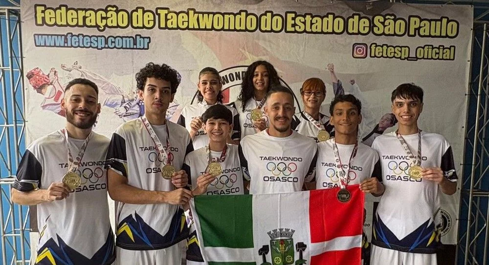 Osasco conquista 8 medalhas no Paulista de Taekwondo e garante atletas na seletiva do Grand Slam SP