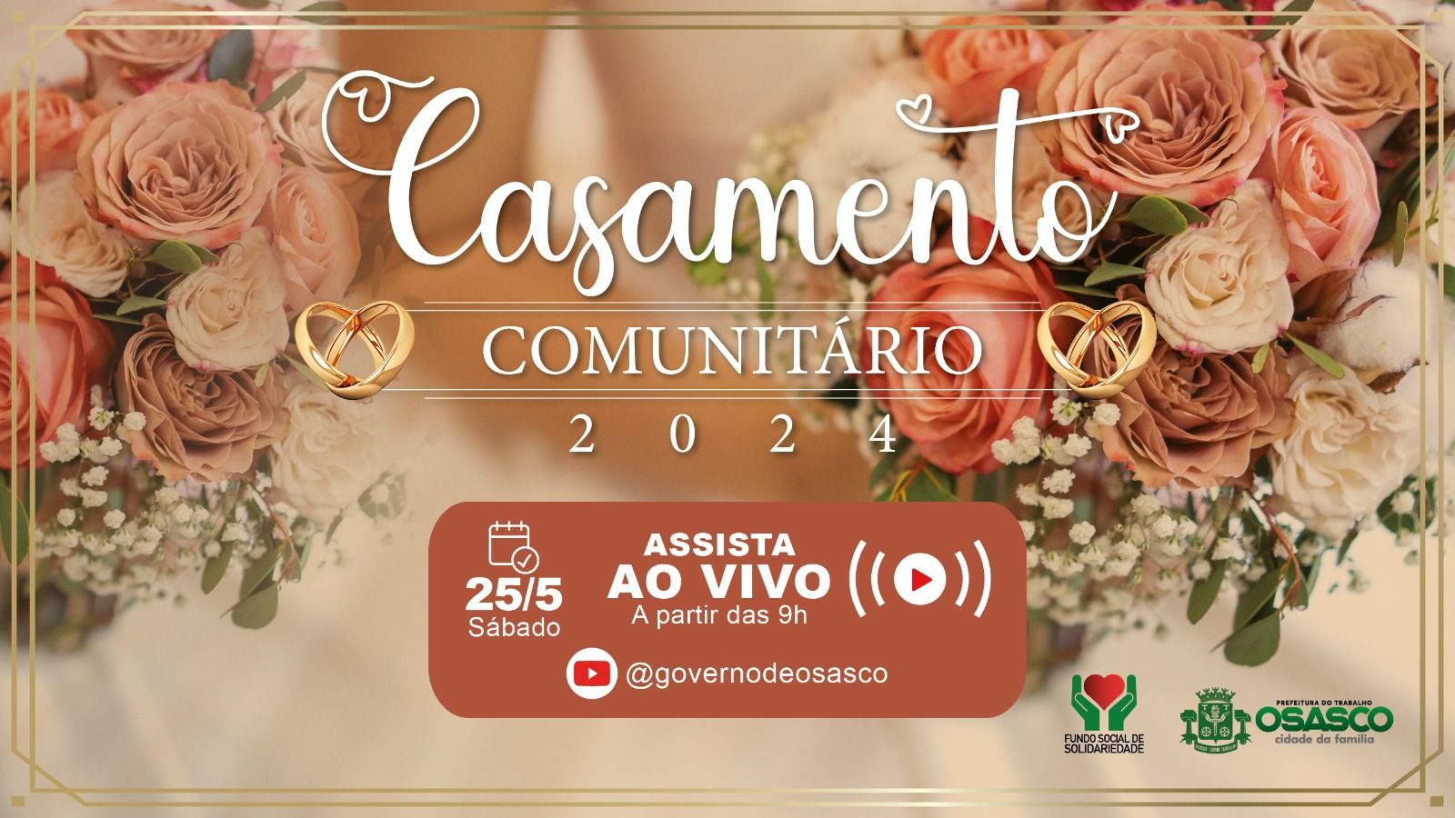 Prefeitura realiza Casamento Comunitário neste sábado, 25/5